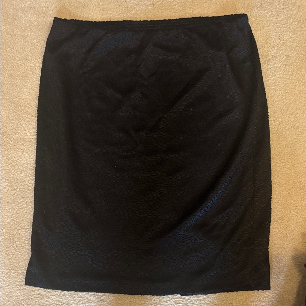 Massimo Women's Black Pencil Skirt - Sleek Office to Evening Style elastic waist